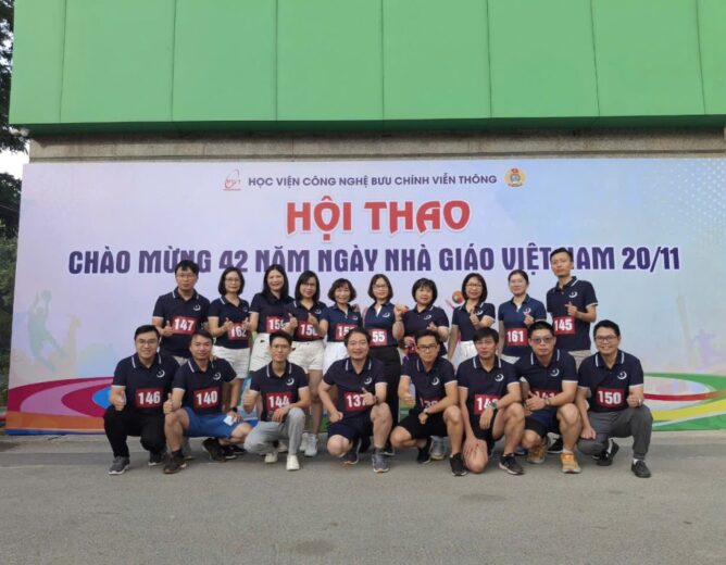 Các thầy cô Khoa Viễn Thông 1 tham gia hội thao chào mừng 42 năm Ngày nhà giáo Việt Nam 20/11: Thành tích ấn tượng!