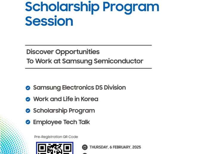 Samsung Semiconductor Scholarship Program Session