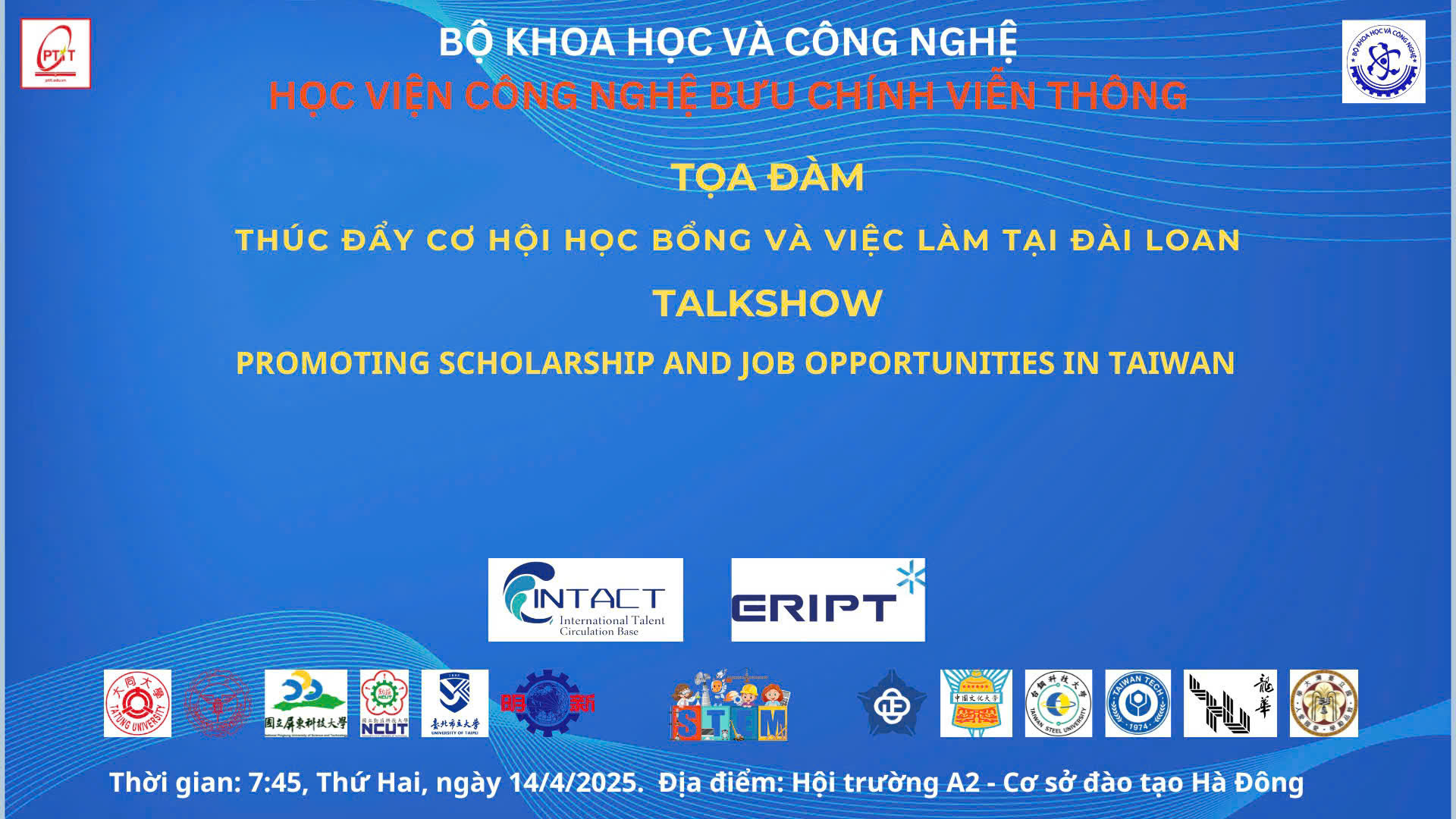 Tọa đàm: Thúc đẩy cơ hội học tập và việc làm tại Đài Loan
