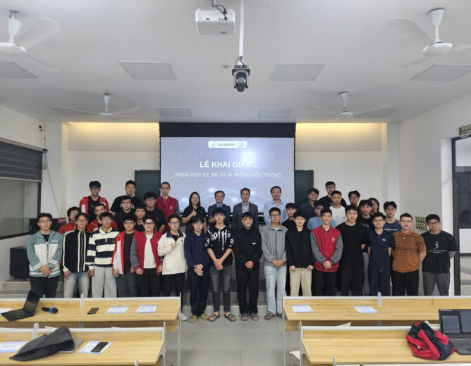 Buổi khai giảng khóa học công nghệ 5G/6G & AI trong viễn thông