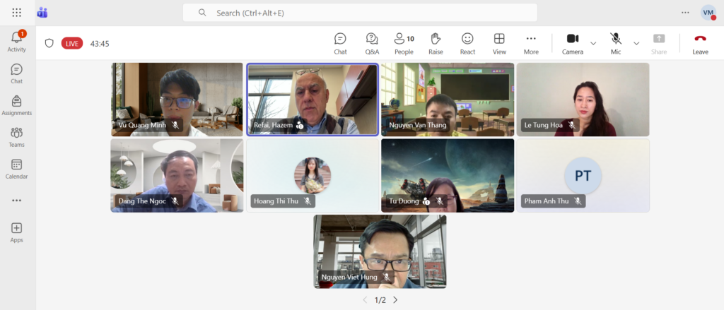 Gặp gỡ và trao đổi học thuật giữa giảng viên Khoa Viễn thông 1 – PTIT và giáo sư từ University of Tulsa (Hoa Kỳ)