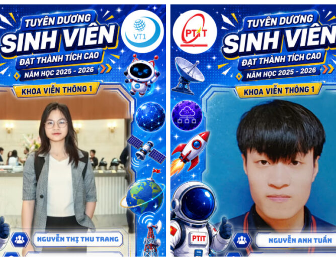 Khoa Viễn thông 1 chúc mừng sinh viên đạt thành tích cao trong học tập năm học 2025–2026