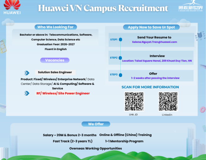 Huawei Vietnam Campus Recruitment 2026–2027